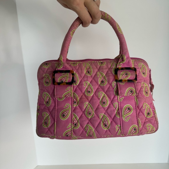Vera Bradley Handbags - Vera Bradley Pink Top Handle Bag Purse Tote
